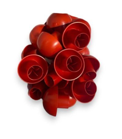 Fungo tappo copritondino colore rosso plastica paletti sicurezza persone copertu