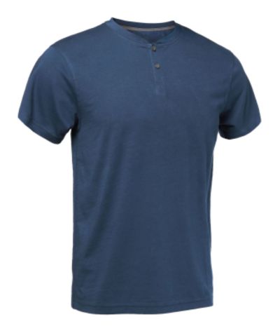 T-shirt con bottoni blu oceano GUANTIFICIO SENESE