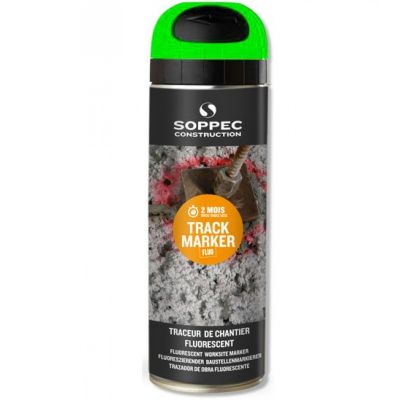 Tracciatore-da-cantiere-verde-fluorescente,-spray,-500ml,-idoneo-per-uso-segnaletica-stradale,-utilizzo-capovolto.