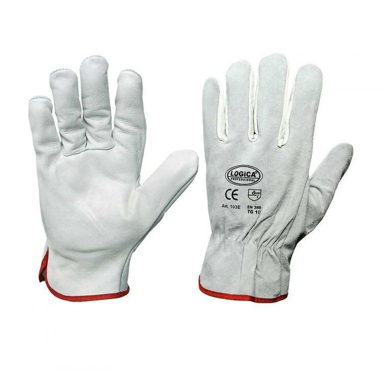 Gants cuir fleur dos fendu bovin "103e"