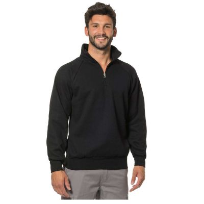 Sweat zippe court noir