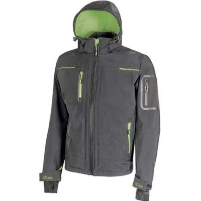 Space work jacket asphalt gray green