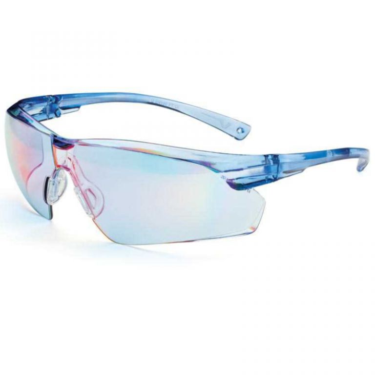 Glasses with blue mirror lens "505u / 37"