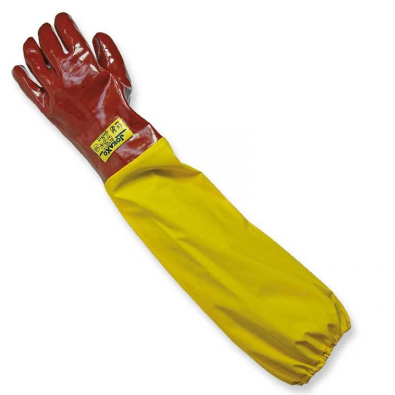 Unterstützte anti-säure-handschuhe mit "Jokaxo35"-ärmel