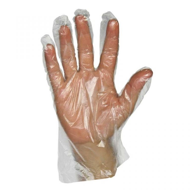 Einweghandschuhe aus polyethylen "Poly-u" conf. Ab 100 stück