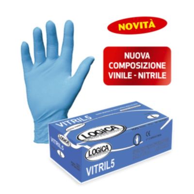 Guanti vinile/vitrile cat. 1 conf. Da 100 pz