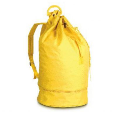 Nylon strandtasche mit gelber schuhtasche