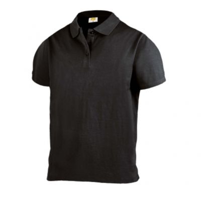 Polo-jersey 100% schwarze baumwolle