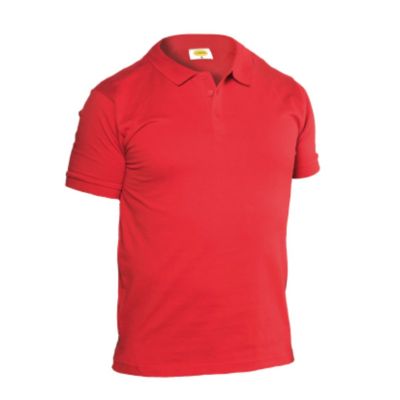 Polo jersey 100% algodón rojo