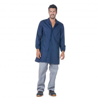Blue smock with 100% cotton buttons
