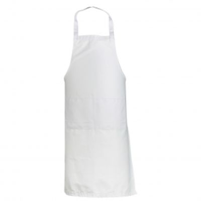 Long-classic-white-apron-with-two-pockets-