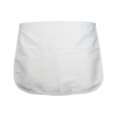 Weisse polycotton-schürze für bar