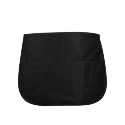 Black polycotton apron for bar