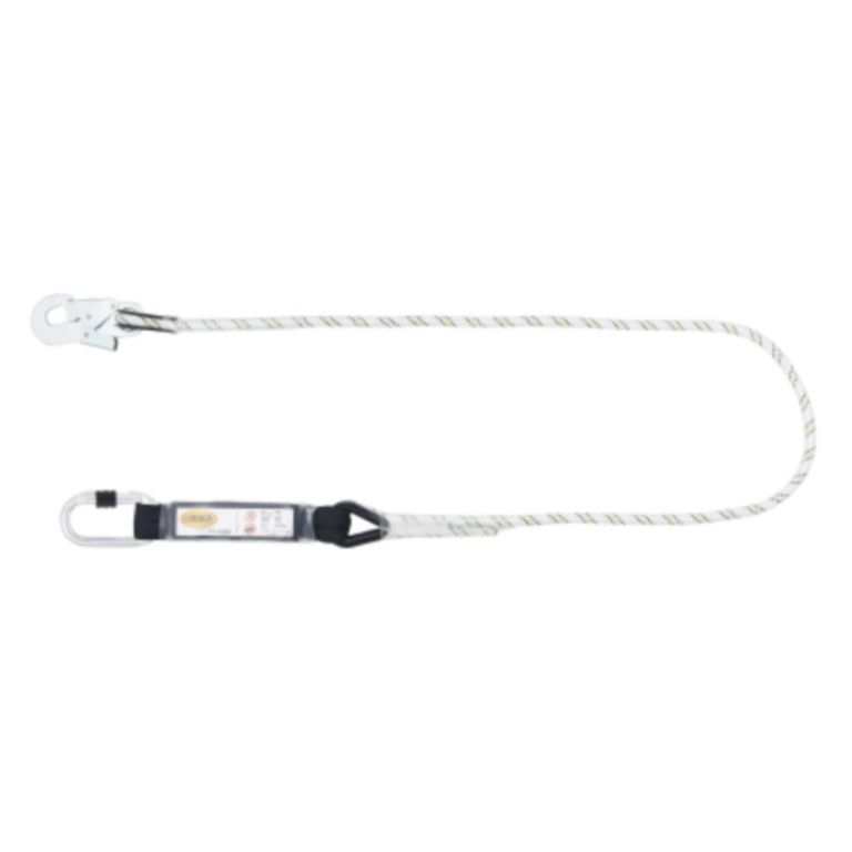 2 mt rope with absorber, 2 snap hooks