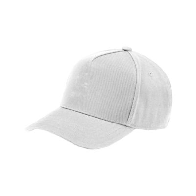 White hat with brim, 100% cotton