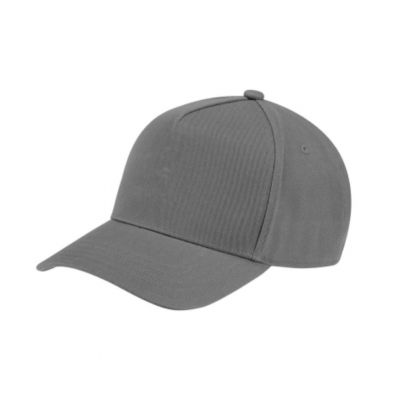 Cappello con tesa 100% cotone grigio