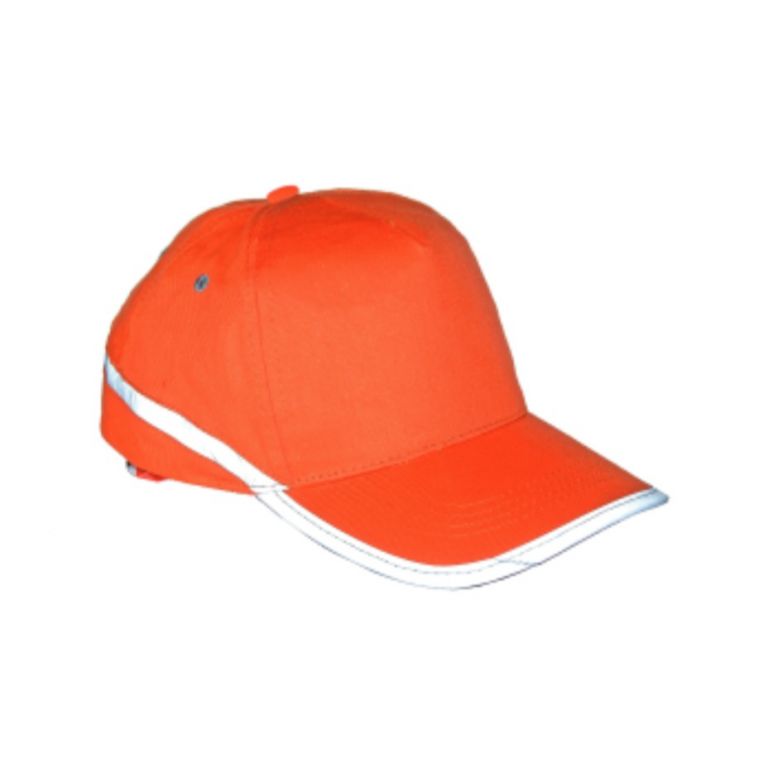 Cappello tesa precurva arancio hv