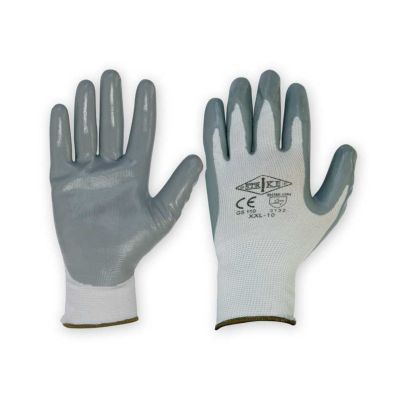 Nitrile coated polyester gloves