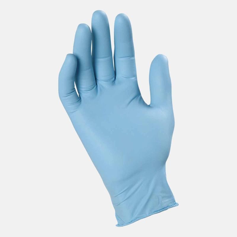 Gants nitrile jetables bleu, paquet de 100 - Taille 8 (M)