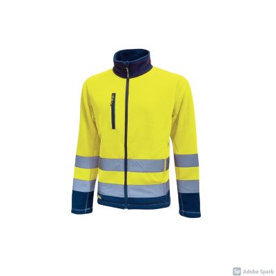 Giacca-alta-visibilità-in-pile-U-Power-Boing-Yellow-Fluo-HL207YF