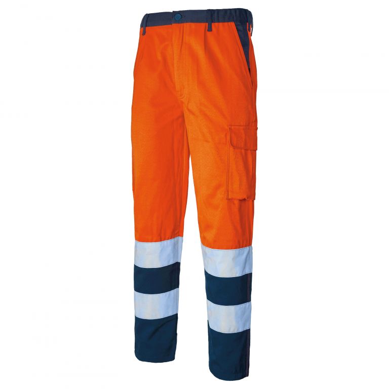 Pantalón fusion 350gr naranja / azul "831pilhv"