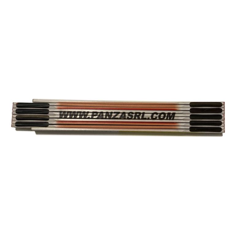 Mètre à pâte en bois avec logo Panza 200 cm
