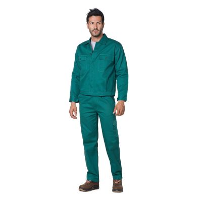 Giubbino 100% cotone con bottoni coperti blu