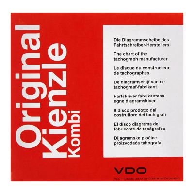 Disque de tachygraphe Kienzle 125 km/h 125-24 ec 4 k pack de 100 pieces