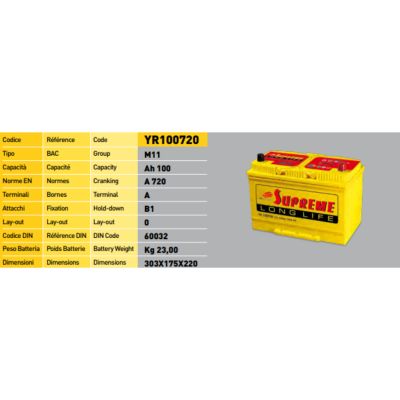 Long life 100Ah 12V rechargeable battery Sisas