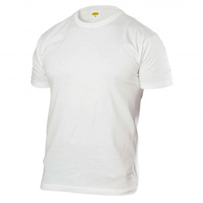 Camiseta básica cuello redondo blanco