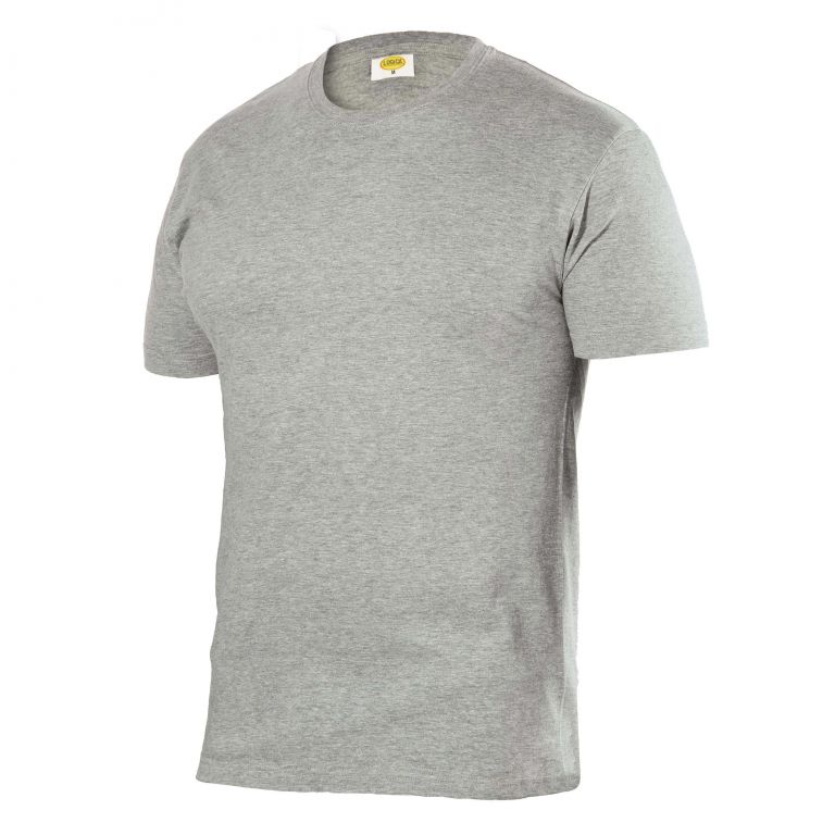 T-shirt basique à col rond gris