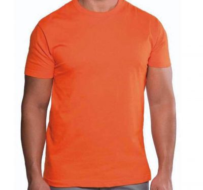 T-shirt-basic-girocollo-arancio