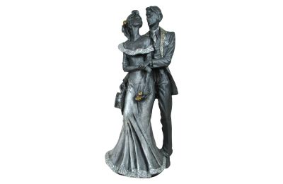 Bride and groom lava stone statue Panza