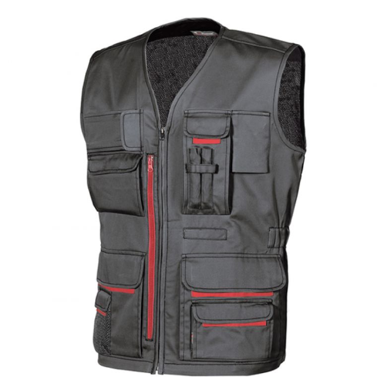 Work vest "Fun" black carbon
