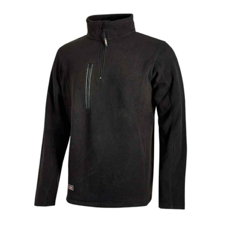 Schwarzes carbon arbeitsweatshirt "Bering"