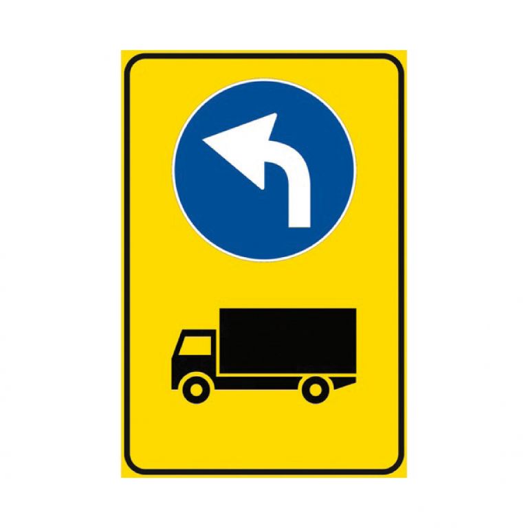 Plato clase 1 40x60 fig. 409 / a "aviso de desvío obligatorio de camiones"