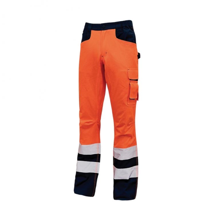 Pantalon de trabajo "Beacon" naranja fluo