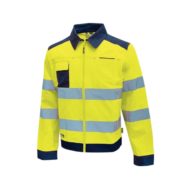 Рабочая куртка "Gleam" желтый флуо