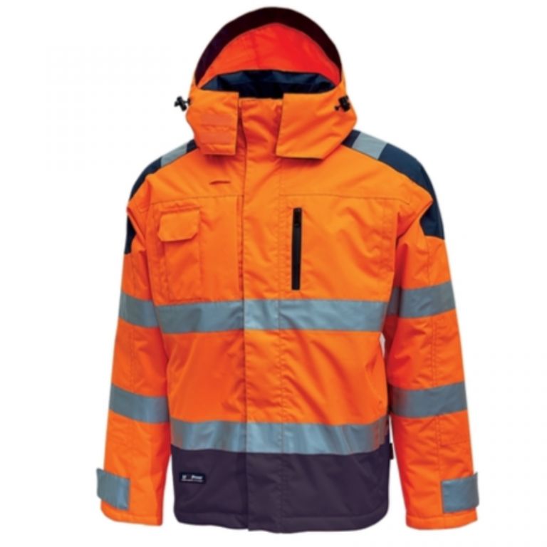 Work jacket "Defender" orange fluo