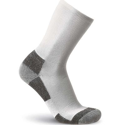 Chaussettes courtes blanc-gris