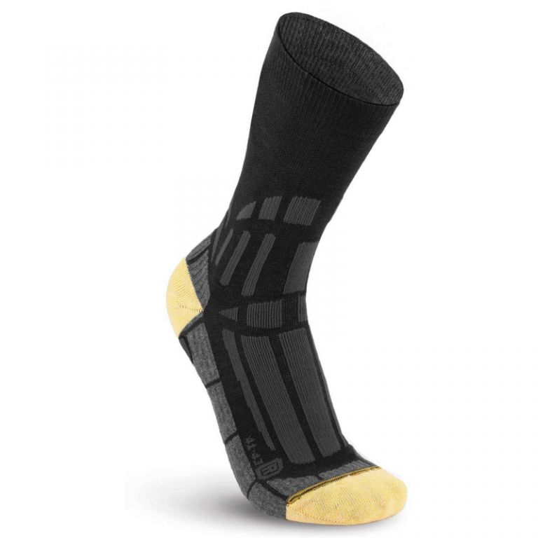 Желто-черные носки среднего длинного