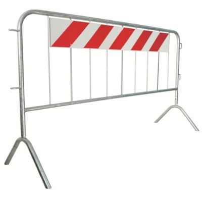 Modular barrier 110x200 with reflective panel - complete with normal type legs