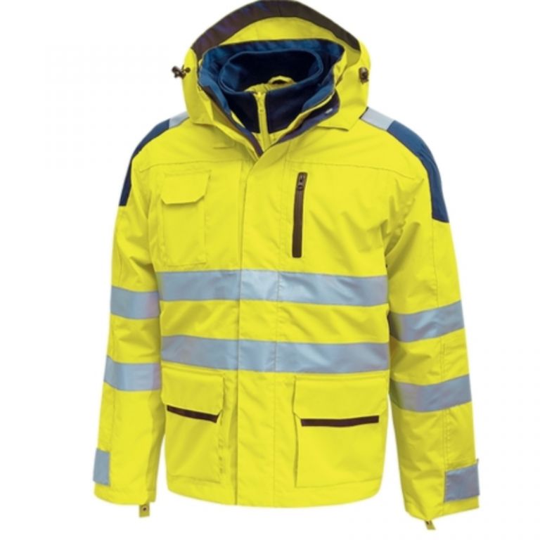 Fluogelbe "Backer" Arbeitsjacke