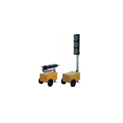 Mobile led traffic light system with wireless technology