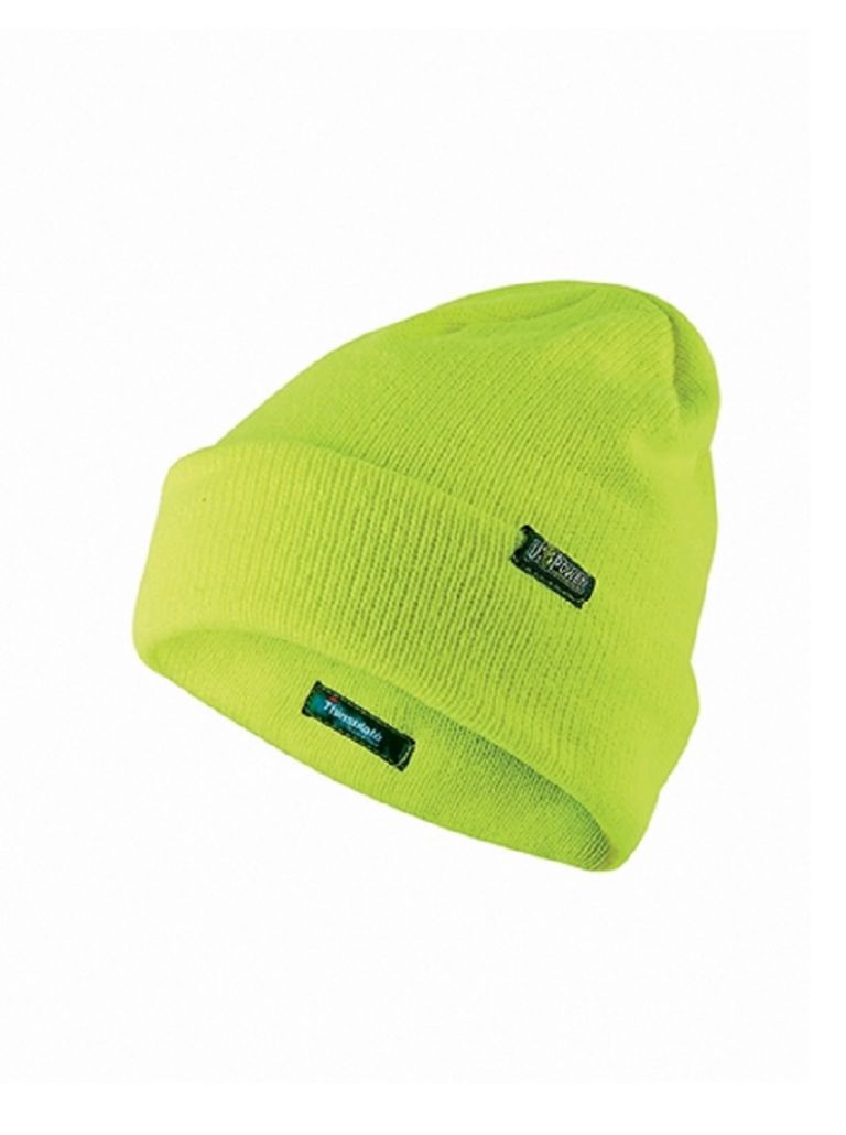 Berretto cappello " one " yellow fluo