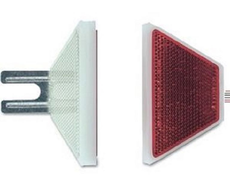 Doppelseitiges weißes / rotes Mittelwellenkantenkennzeichen
