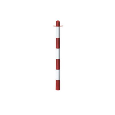 Columna en pvc blanco / rojo h 90 cm