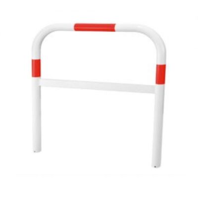 Arco peatonal con travesano blanco / rojo 60 mm (110x100 cm)