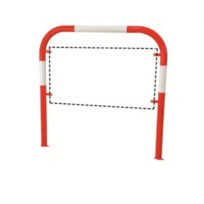 Red / white reflective pedestrian arch class 1 48 mm (100x100 cm)