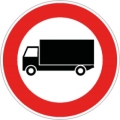 Disc diam. 60 cm class 1 fig. 60 / a "transit prohibited for vehicles with a mass [...] of 3.5 t" "